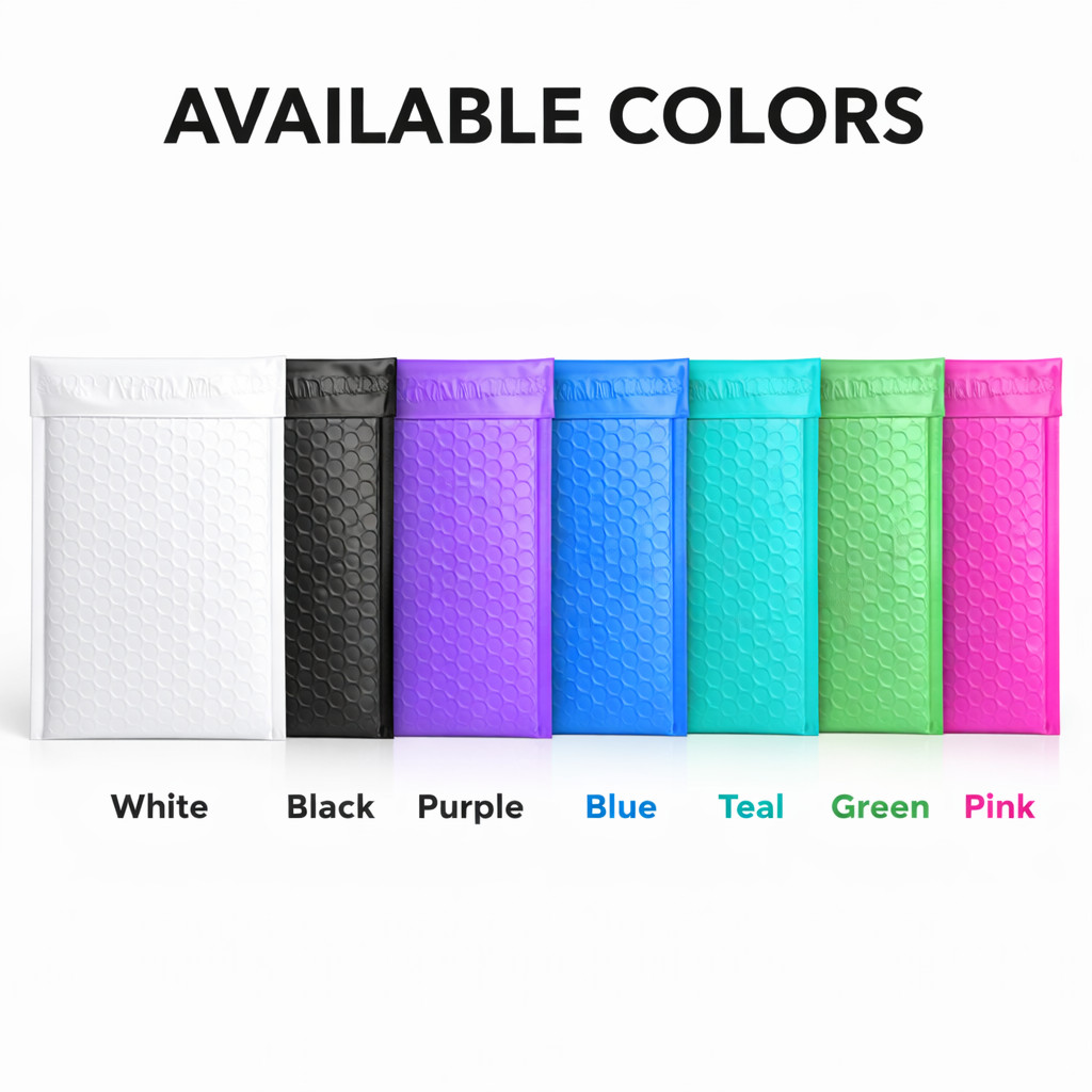 200 Poly Bubble Mailers 10.5×16 Padded Shipping Envelopes Self Seal Choose Color