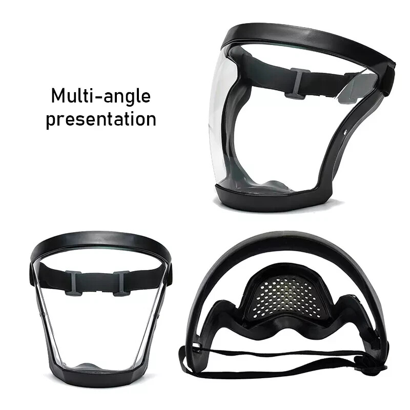 Full Face Paint Dust Shield Mask, Anti-Fog, Heavy Duty Safety Gear, Transparent
