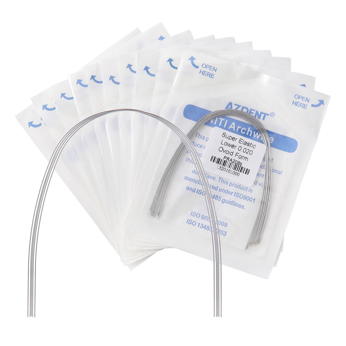 5Packs Dental Orthodontic Arch Wire Super Elastic Niti ROUND 016Lower AZDENT