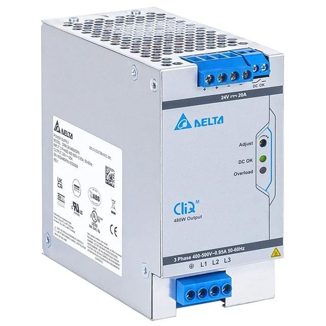 Delta Electronics DRP024V480W3BN 24V 480W DIN Rail Industrial Power Supply