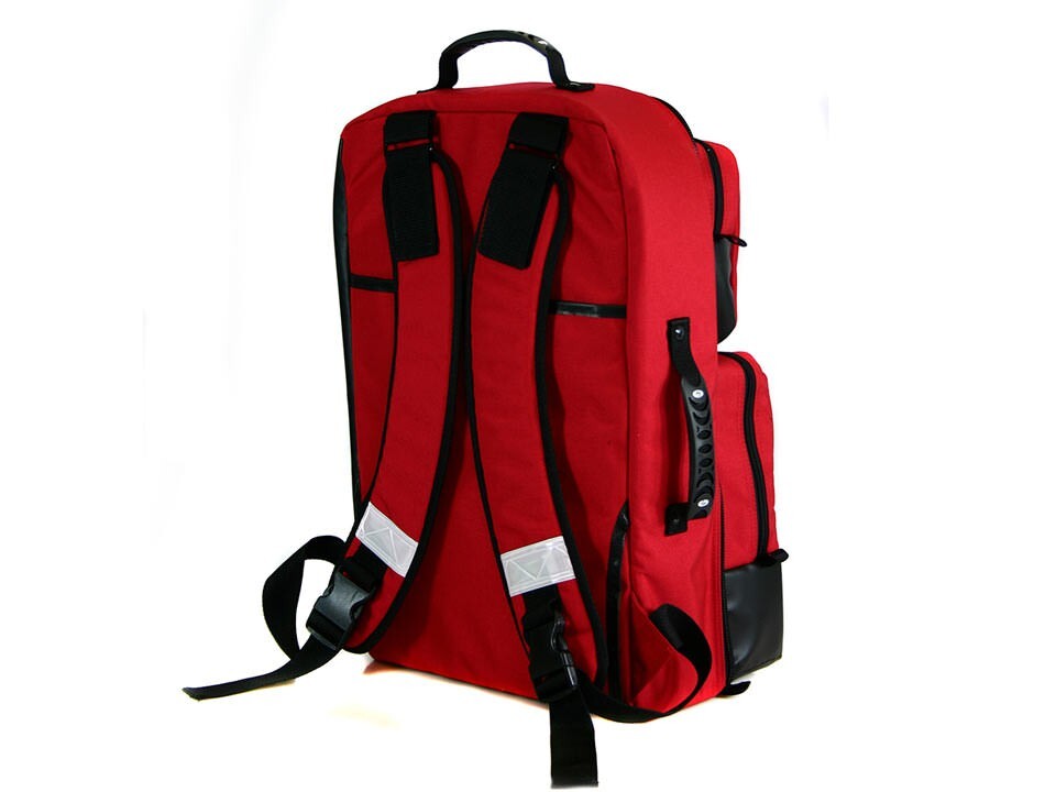 Iron Duck BLS Backpack 35132 First Responders EMT Medical Trauma Bag – Red