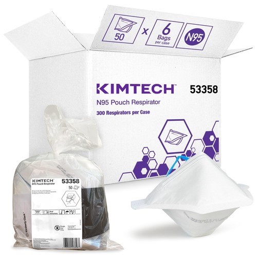 Kimberly-Clark KIMTECH N95 Pouch Respirator 53358 Pack of 50