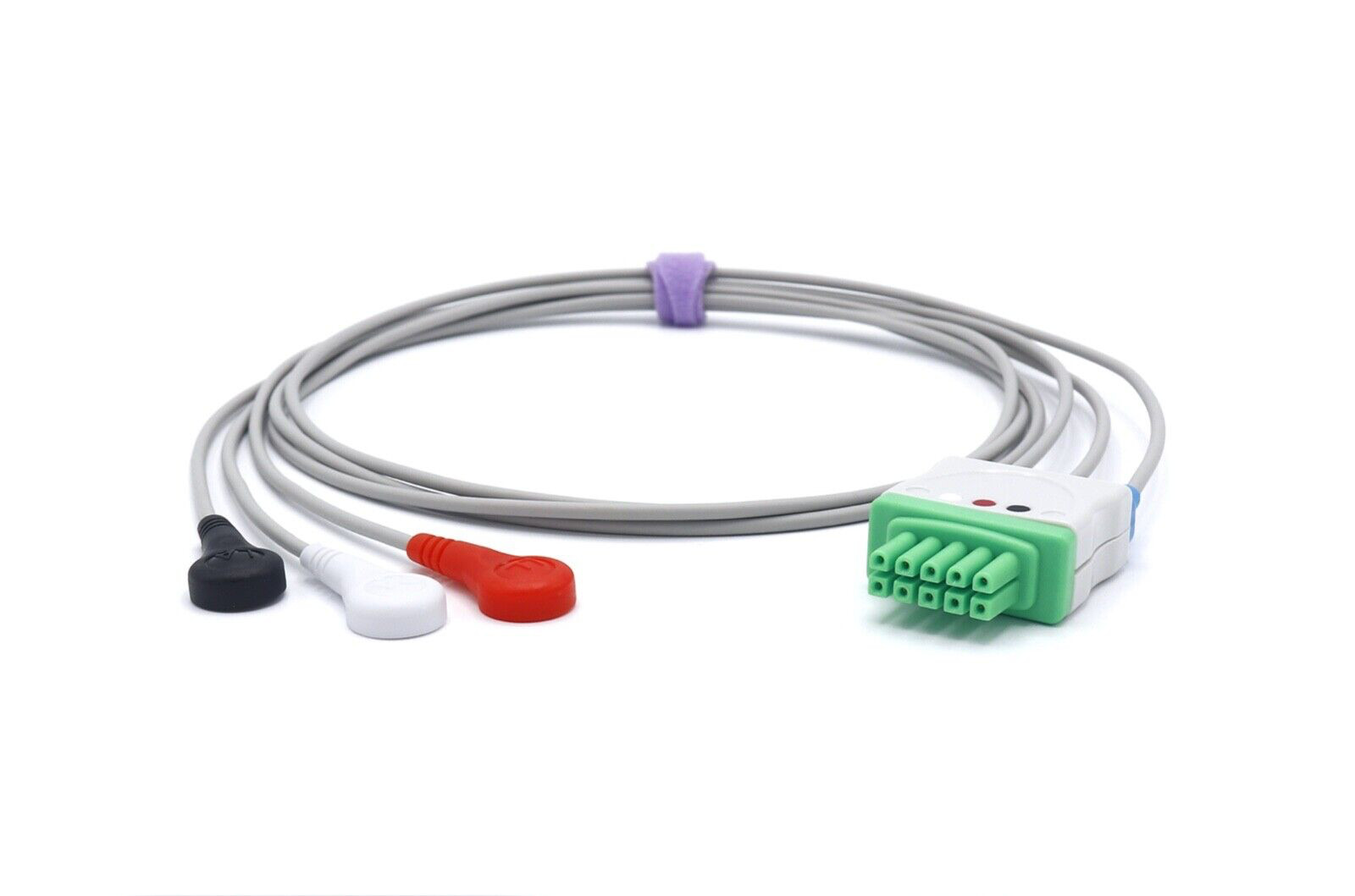 Mindray 001200150306 Compatible ECG Leadwire 3 Leads Snap – Same Day Shipping