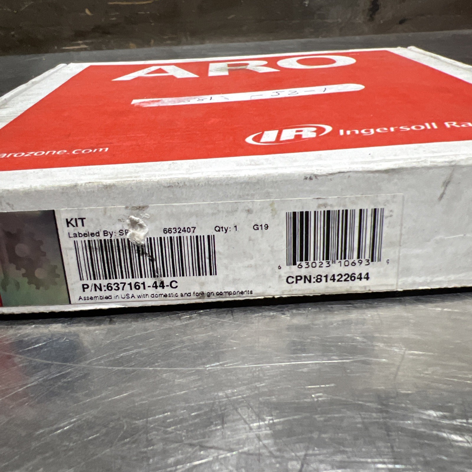 ARO 637161-44-C Diaph. Pmp Rpr Kt,PTFE,For 2P774; 4GY45 4RN04 Nos Surplus
