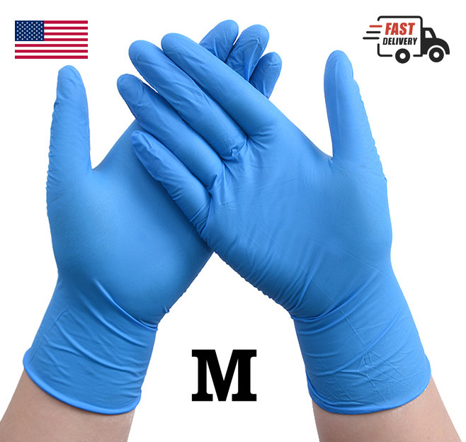 NITRILE /VINYL BLEND GLOVES 4 Mil Case of gloves 1000 pcs Non Medical MEDIUM