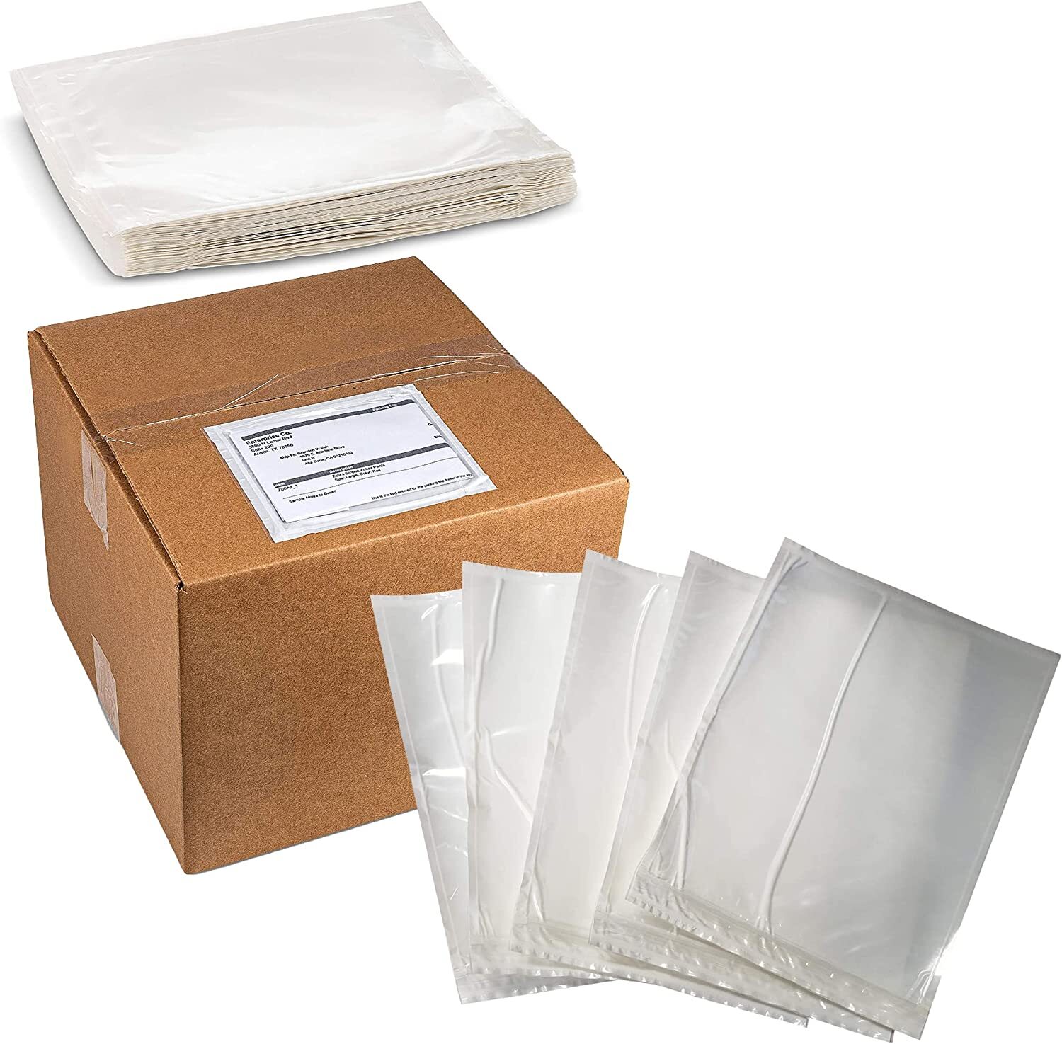 MT Products Blank Envelope Pouch/Shipping Label Sleeves 4.5″ x 6″ – Pack of 100