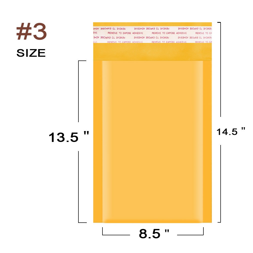 Any Size Kraft Bubble Mailers Shipping Padded Bags Mailing Envelope Self Seal