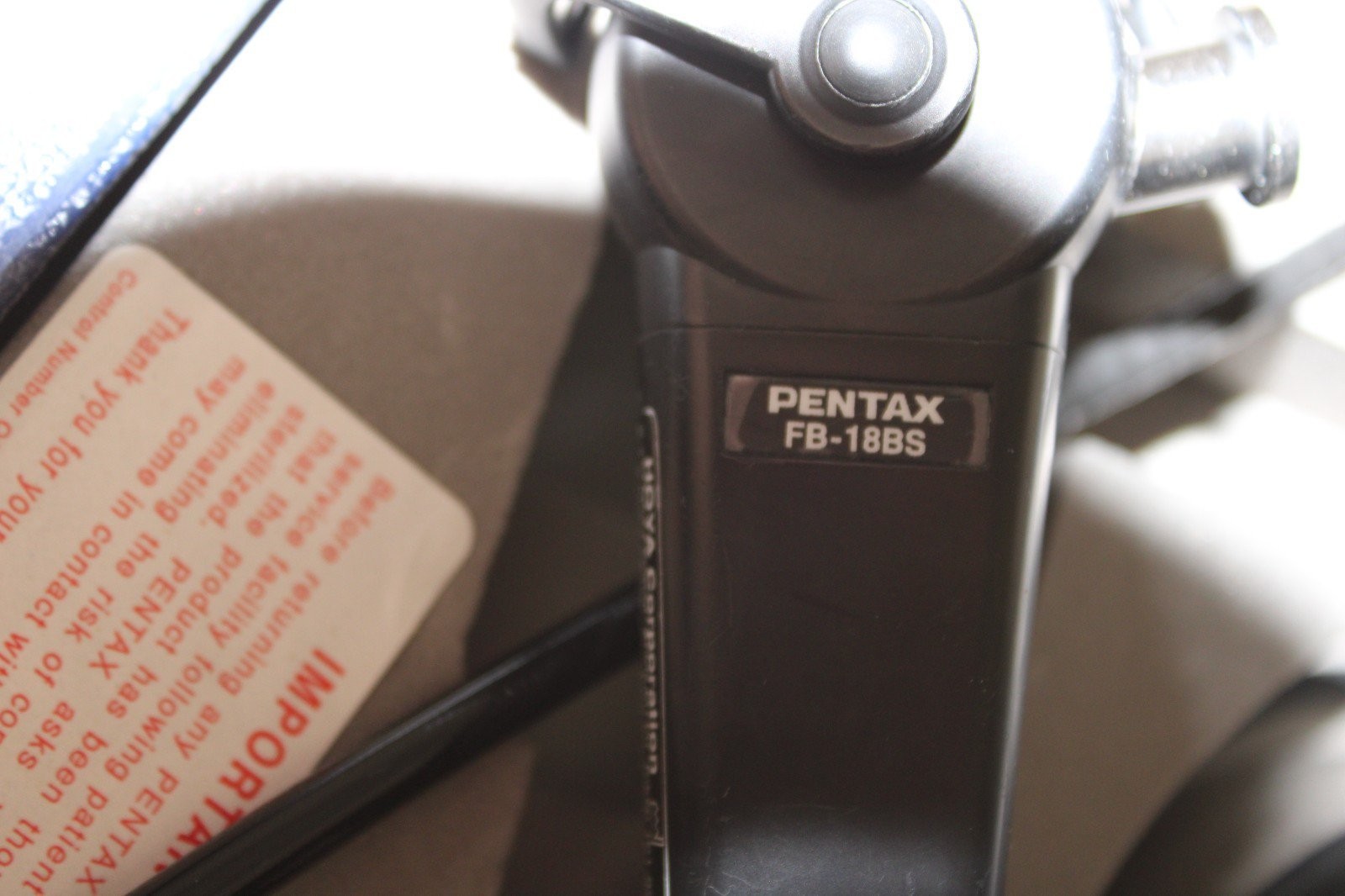 Pentax FB-18BS Portable Flexible Fiberoptic Bronchoscope -0BF- w/ Case