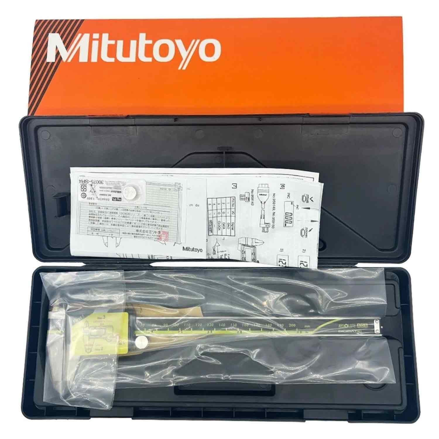 Mitutoyo 500-197-30 200mm/0-8″ Absolute Digital Digimatic Vernier Caliper