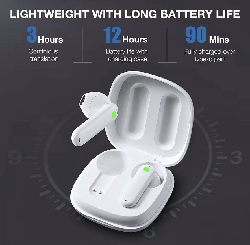 Timekettle WT2 Edge W3 Translator Device, Bidirection Simultaneous Translation