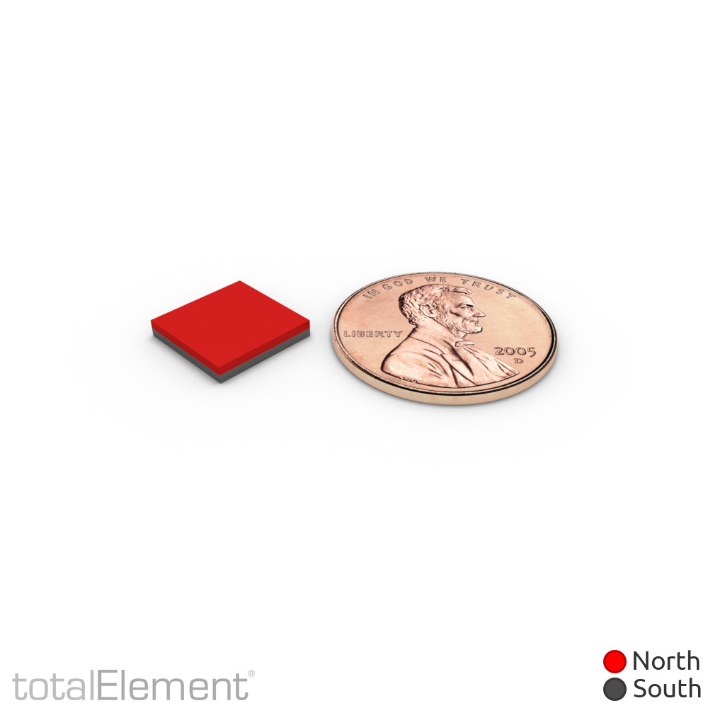 3/8 x 3/8 x 1/16 Inch Neodymium Rare Earth Block Magnets N48 (50 Pack)