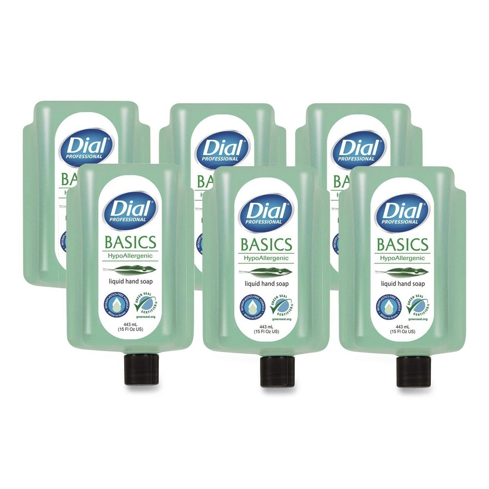 Dial Professional 33827 Liquid Hand Soap Refill – Unscented 6/CT New
