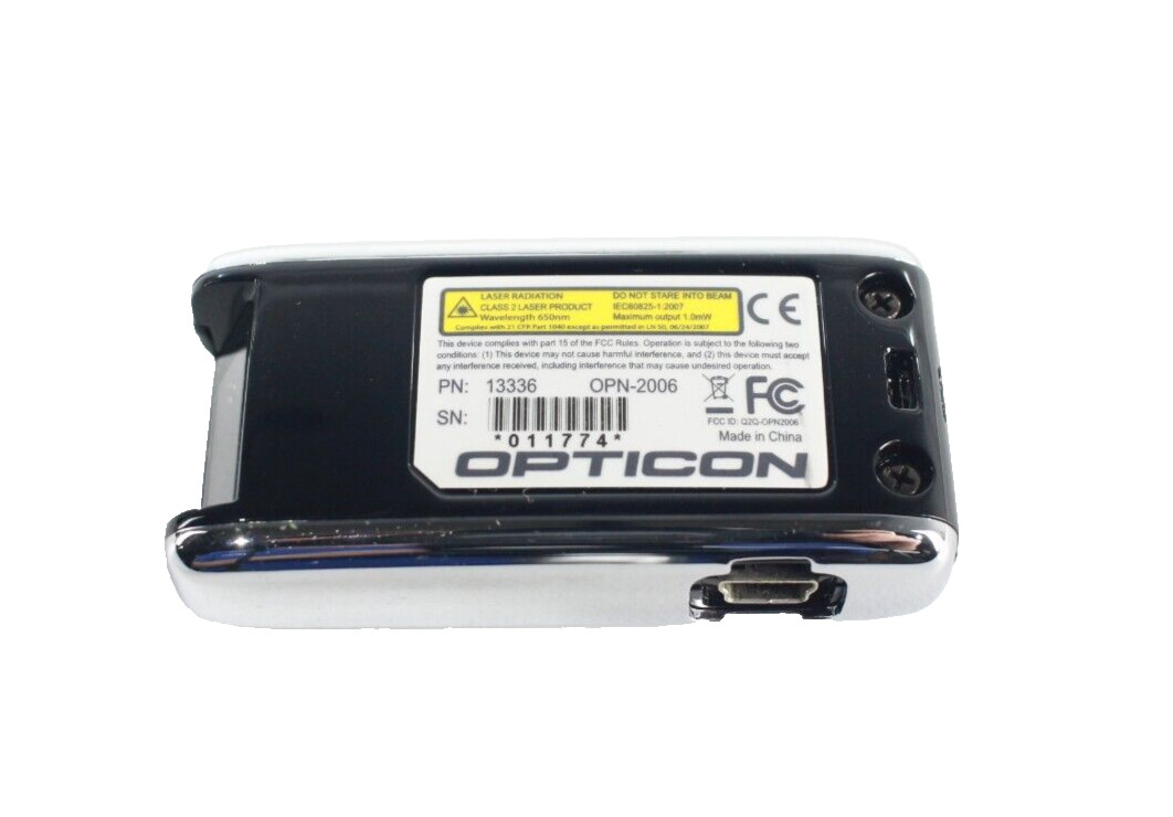 Opticon OPN2006 Bluetooth Wireless Barcode Scanner Black with Power Cable (Z3E)