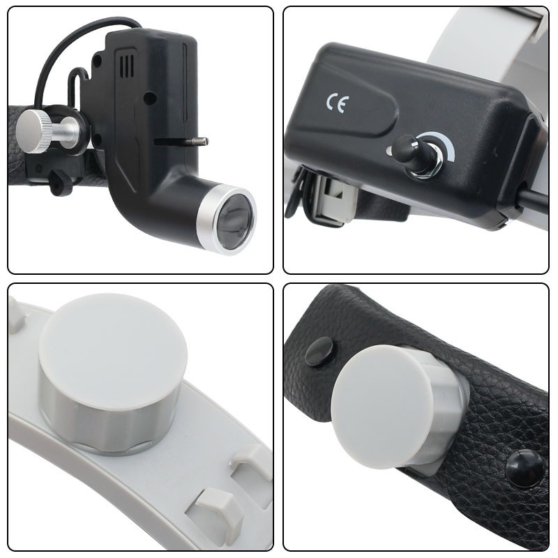 5W LED Dental Medical Head Light ENT Specific Black with Aluminum Box US STOCK