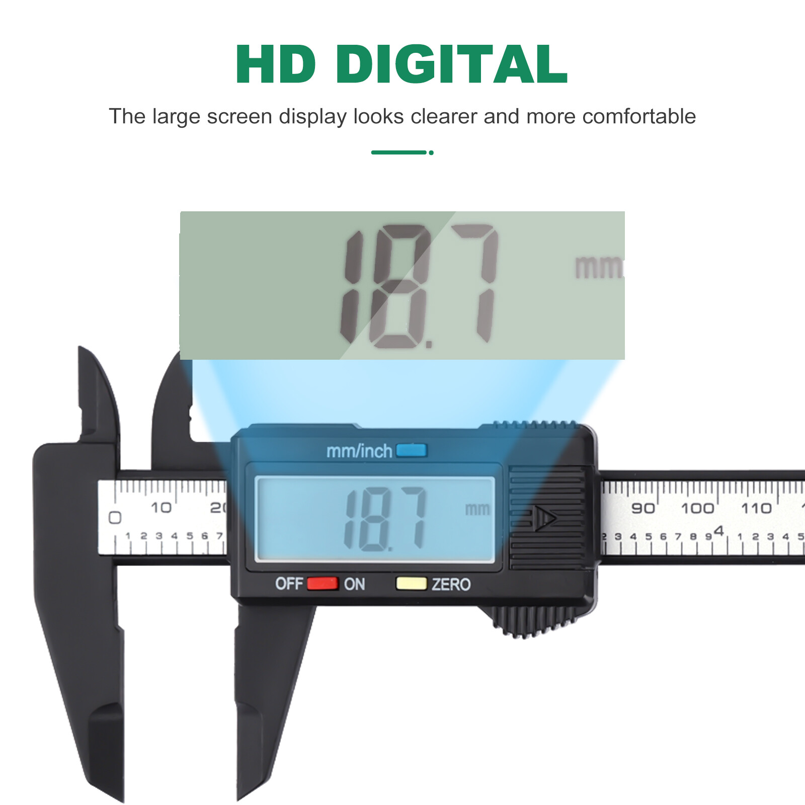LCD Digital Caliper Vernier Micrometer Electronic Ruler Gauge Meter Measuring US