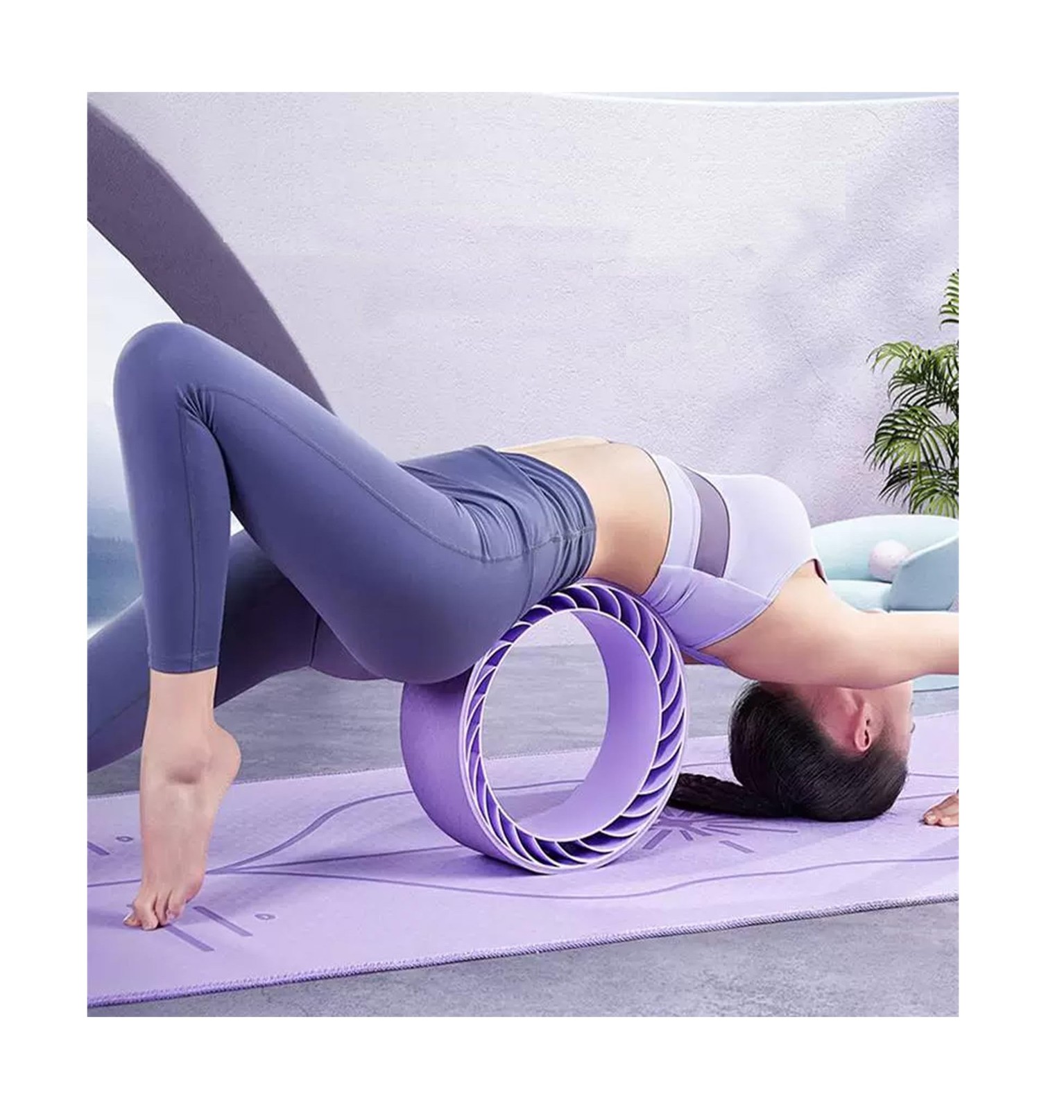 Curve magic wheel：Fit Prop Foam Padded Back Stretcher Wheel with Center S