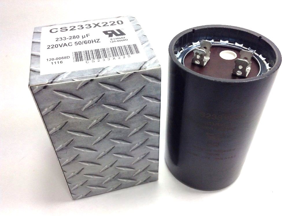 233-280 Uf Start Capacitor MFD 220 V 50/60 HZ Motor Compressor AC Hvac CS233X220