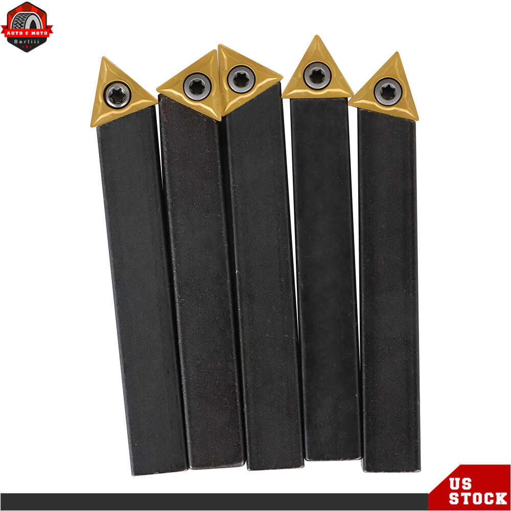 5Pack 1/2″ Indexable Carbide Insert Turning Tooling Bit Holder Set For Lathe New