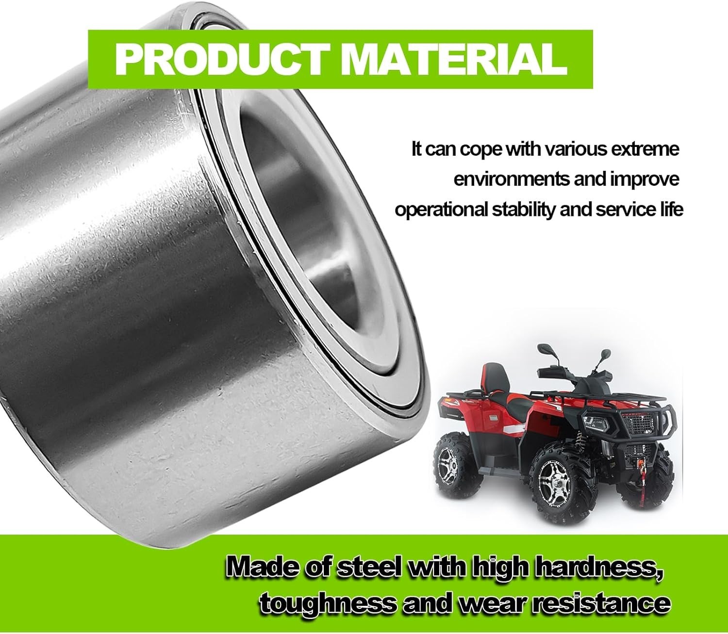 2014-2024 Honda Rancher 420 Rubicon/Foreman 500 520 Front Wheel Bearing/Seal Kit