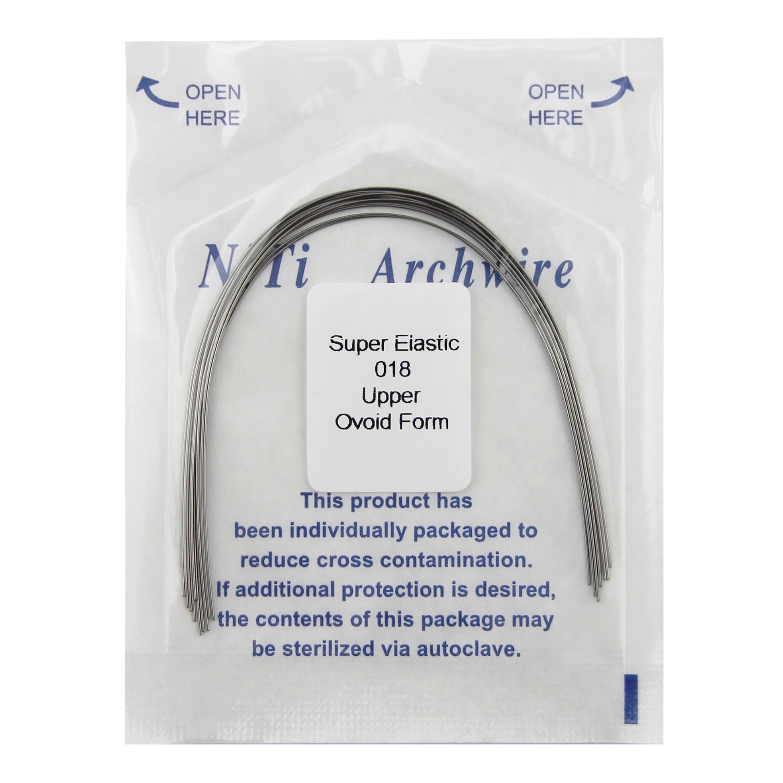 100PCS Dental Orthodontic Arch Wire Niti Super Elastic Round Rectangular Ovoid