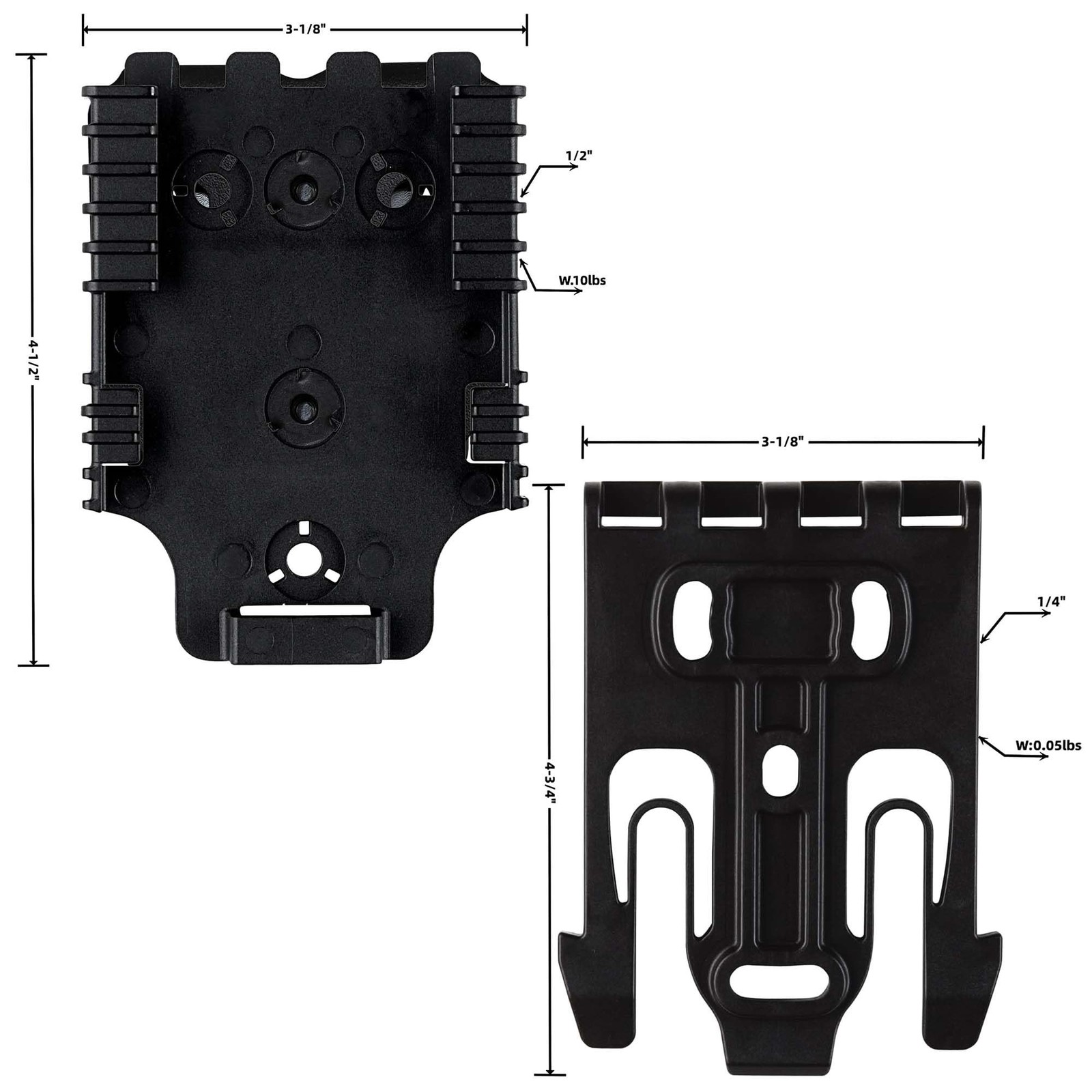 Qls Quick Locking System Kit with 19 Locking Fork and 22 Receiver Plate
