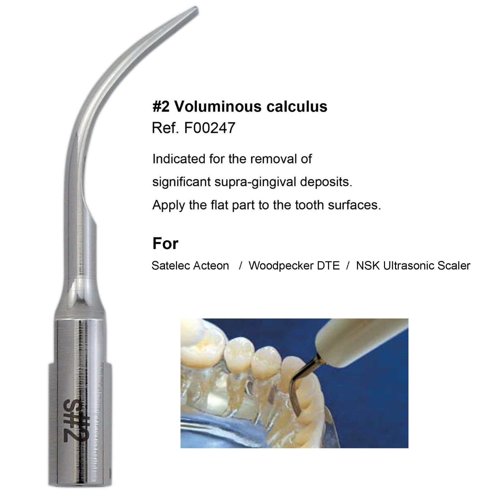 For Acteon Piezotome 2 Cube Ultrasonic Surgery Tips / Satelec Piezo Scaler Tips