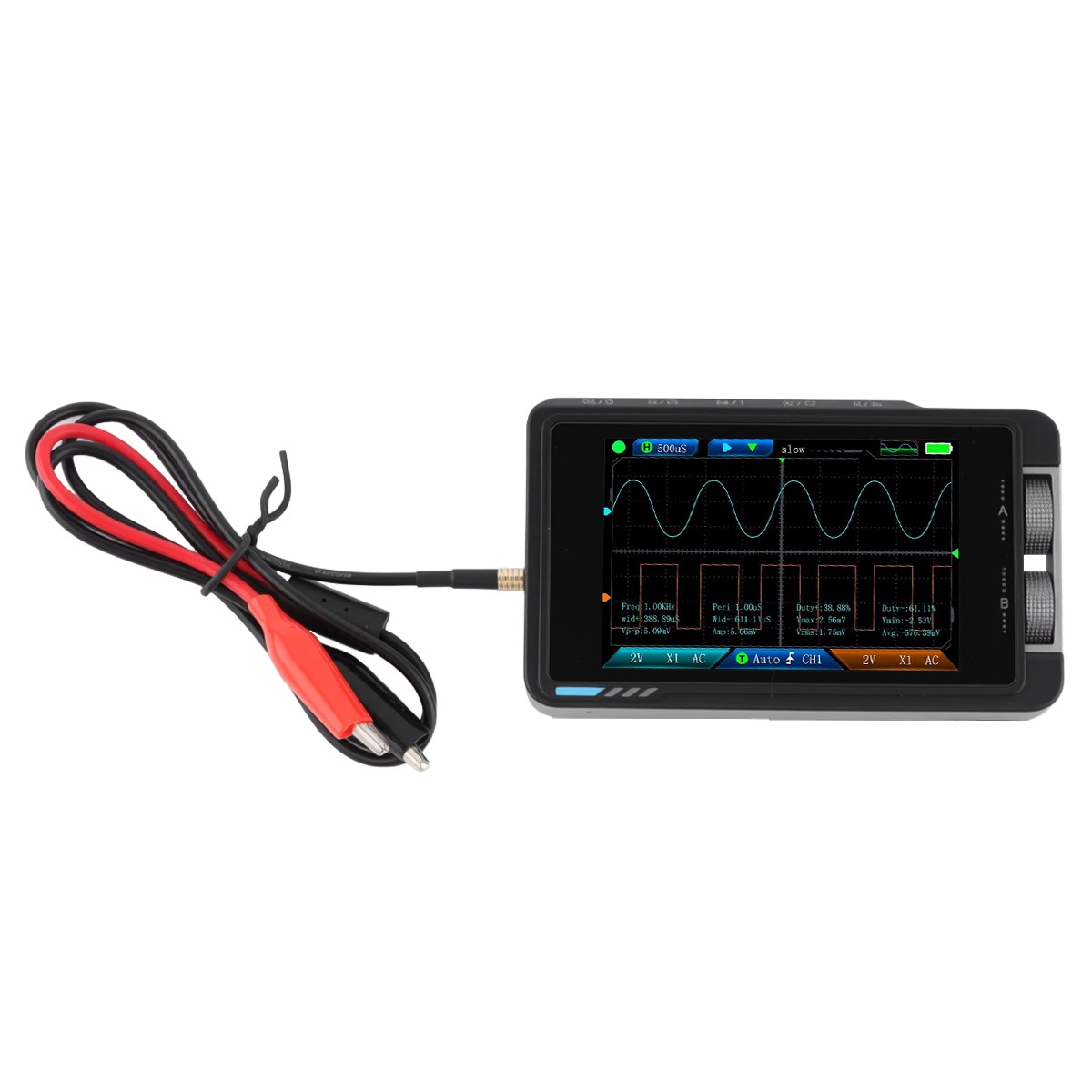 FNIRSI DS215H Oscilloscope Handheld Dual-Channel 2-IN-1 Digital Signal Generator