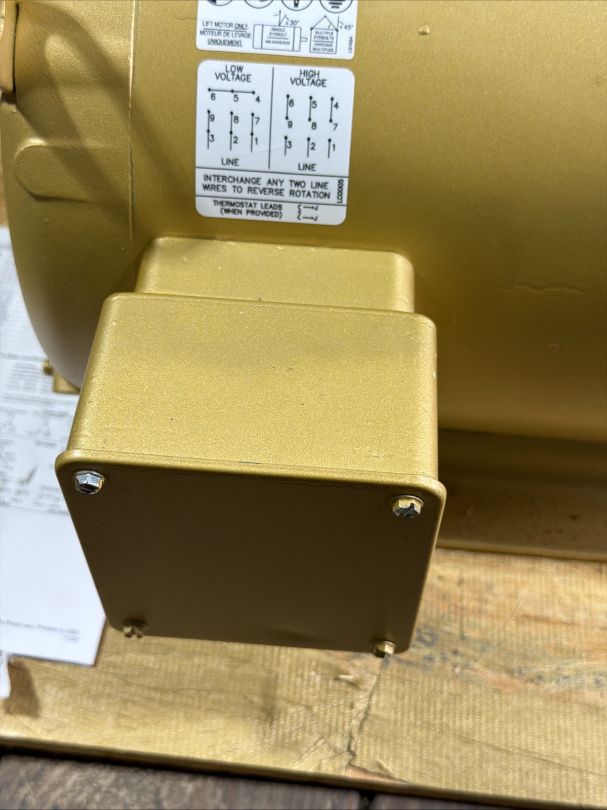 Baldor CEM3313T 10HP 1770RPM Electric Motor , Marathon Bailers & Compactors