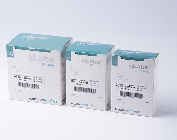 24 Strips qLabs for PT INR Self-Testing Q-3 Coagulation Expiry 1 Year Or More