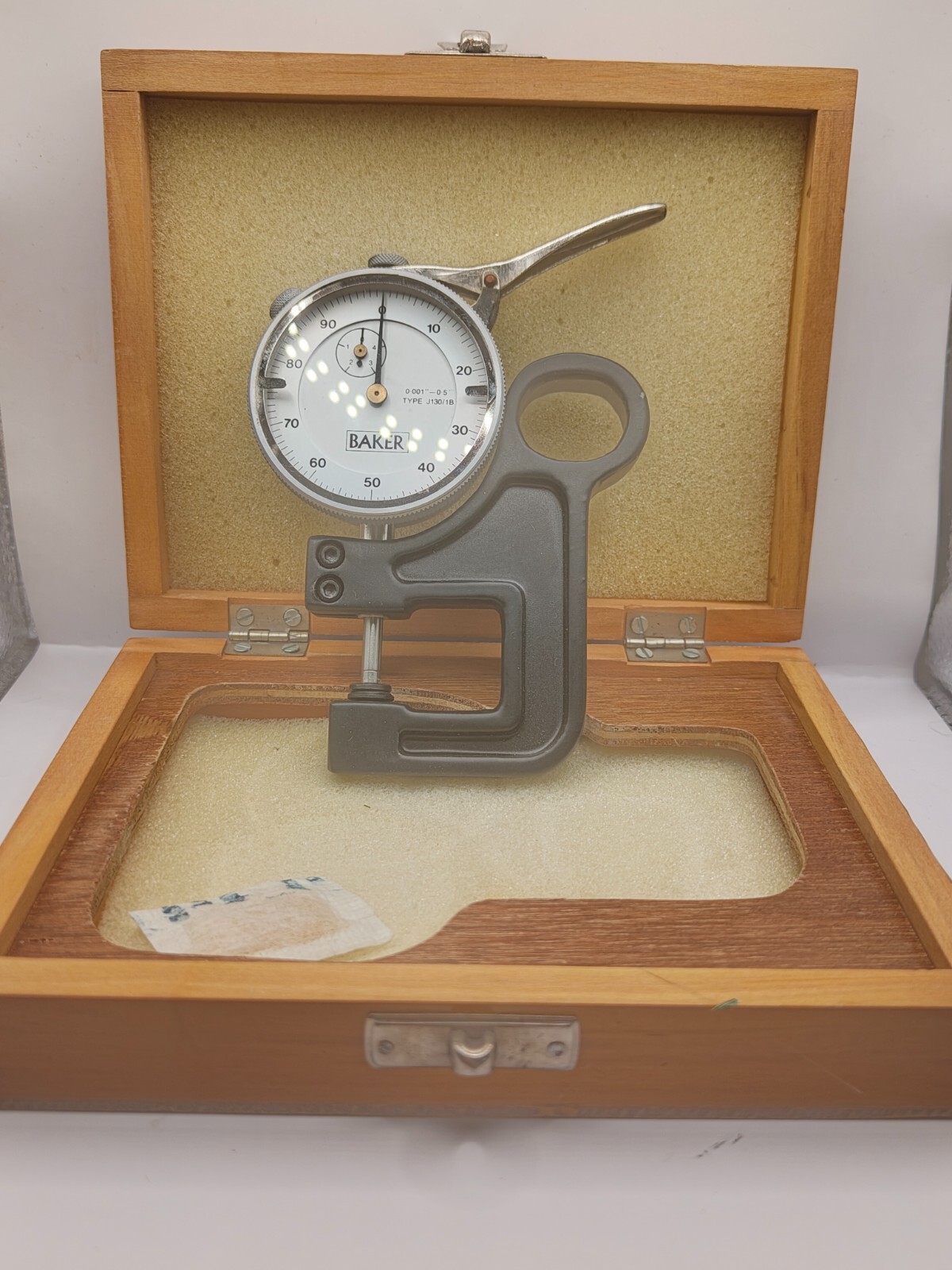 Baker Dial Thickness Gauge 0.001- 0.05 in Type J142/1 Great Condition Working