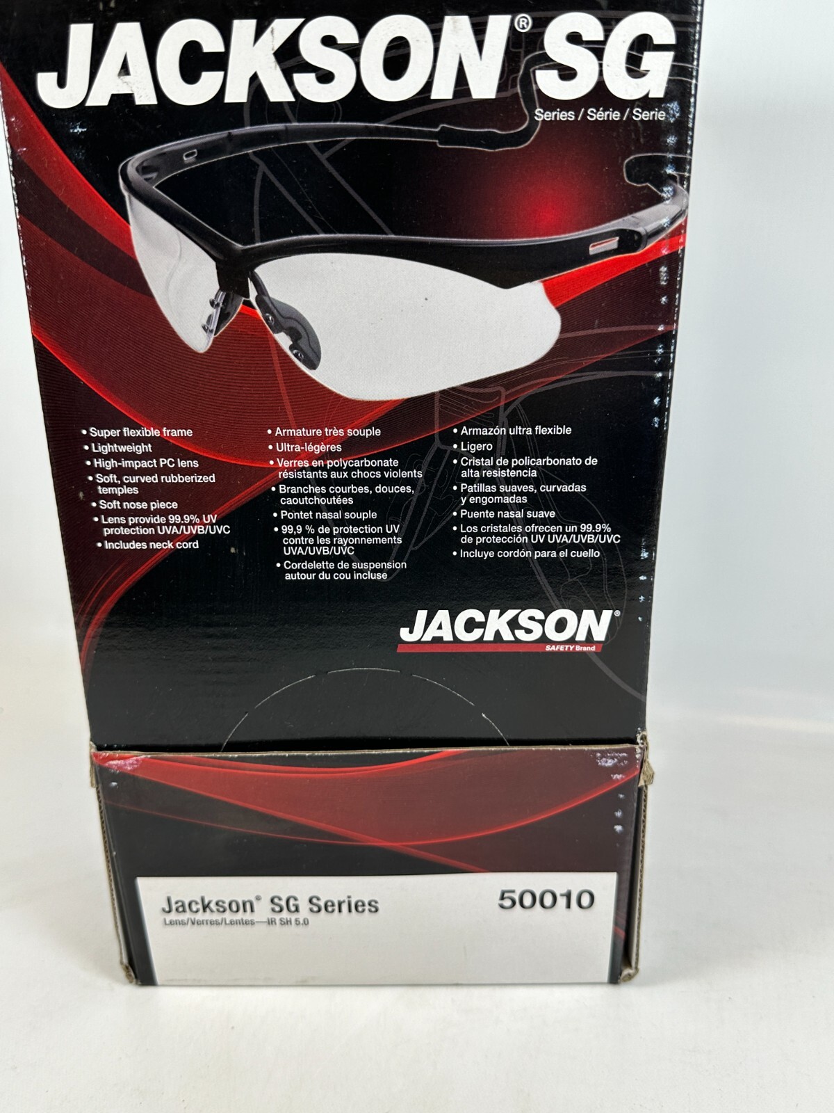 Jackson Safety Brand SG Series 50010 Lens IR SH 5.0 Lightweight NEW Free Ship