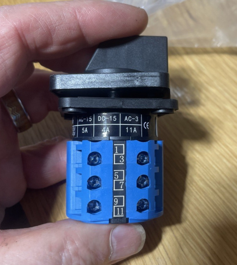 Grizzly Lathe FORWARD/REVERSE Switch SZW26-20/D303.3 660V 20A