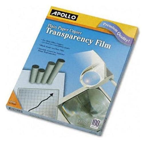 Apollo Transparency Film – Letter – 8.50″ X 11″ – 100 / Box – Clear (PP100C)