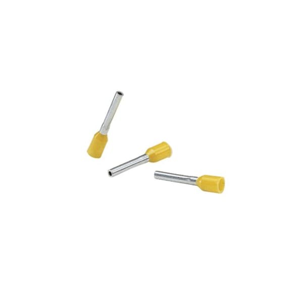 Panduit Fsd73-6-D Ferrule, 24 Awg, Pp, Yellow, 3/8In., Pk500