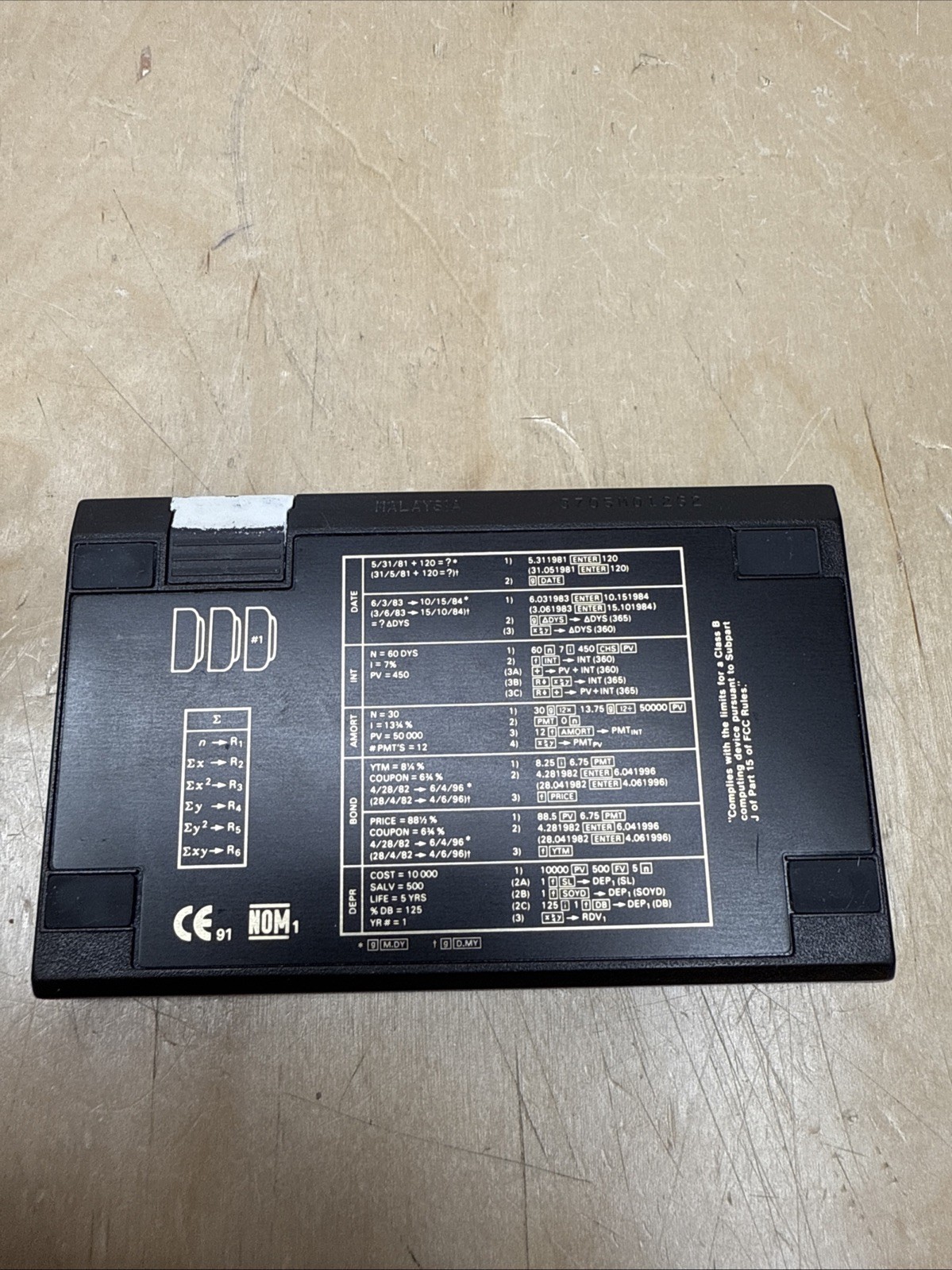 Hewlett-Packard HP-12C Financial Calculator New Battery Tested Working Malaysia