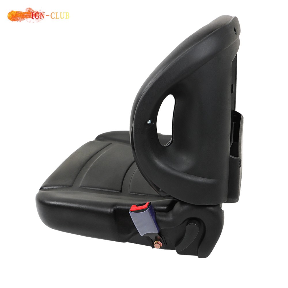 Black Universal Forklift Seat Fits For Clark Cat Hyster Yale Toyota New