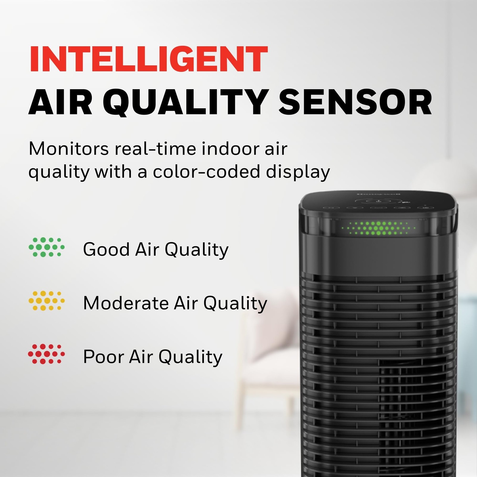 Honeywell HEPA Air Purifier for Home, 990 Ft² Rooms in 1 hour, HEPA Filter,