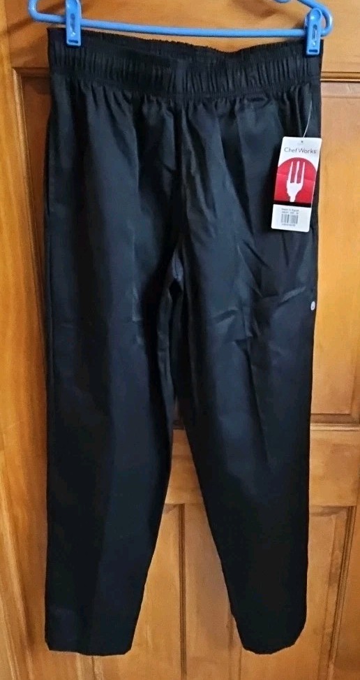 Chef Works – NBBP-000-M – Essential Baggy Chef Pants – Black – Size M