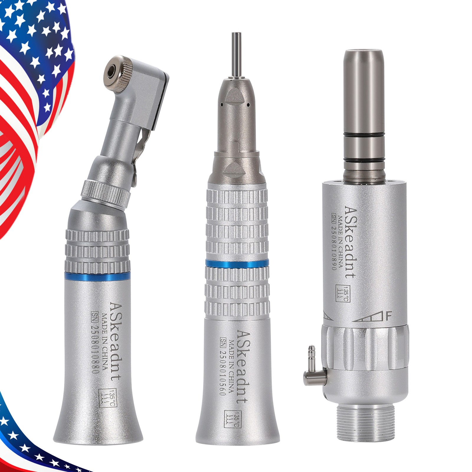 NSK Style Dental Slow Low Speed Handpiece Straight Contra Angle Air Motor 4/2H