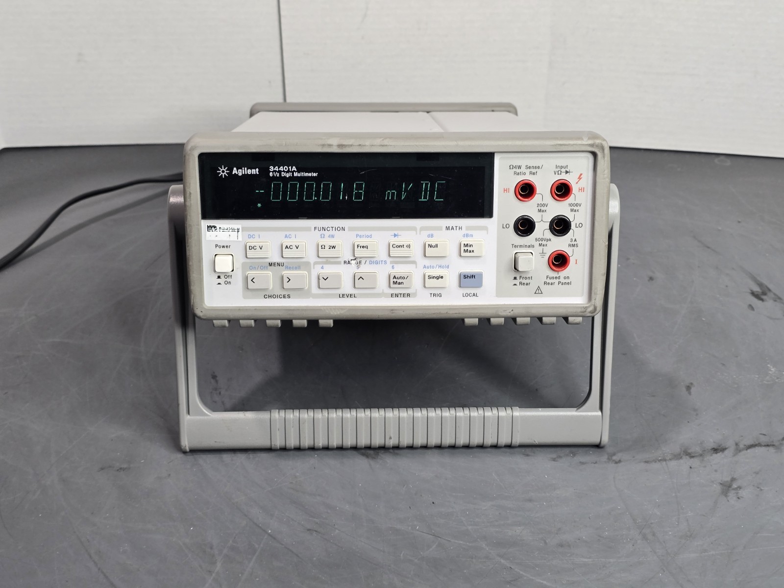 Agilent Technologies 34401A Benchtop Digital Multimeter Partially Tested