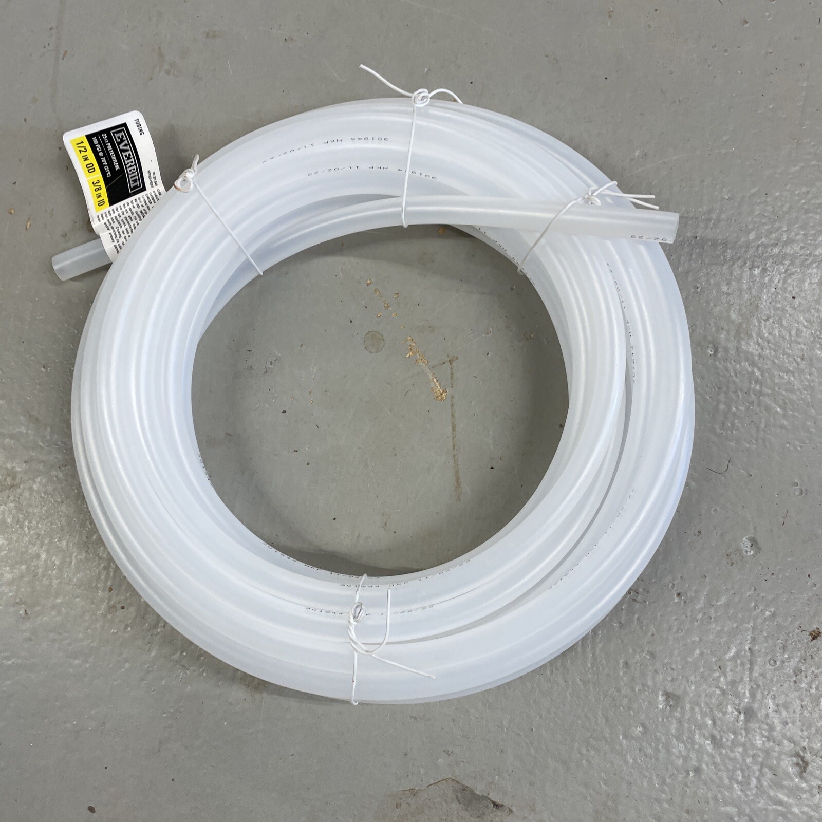 Vacuum Tubing Polyethylene – 1/2″ OD / 3/8″ ID 25 Feet S8A