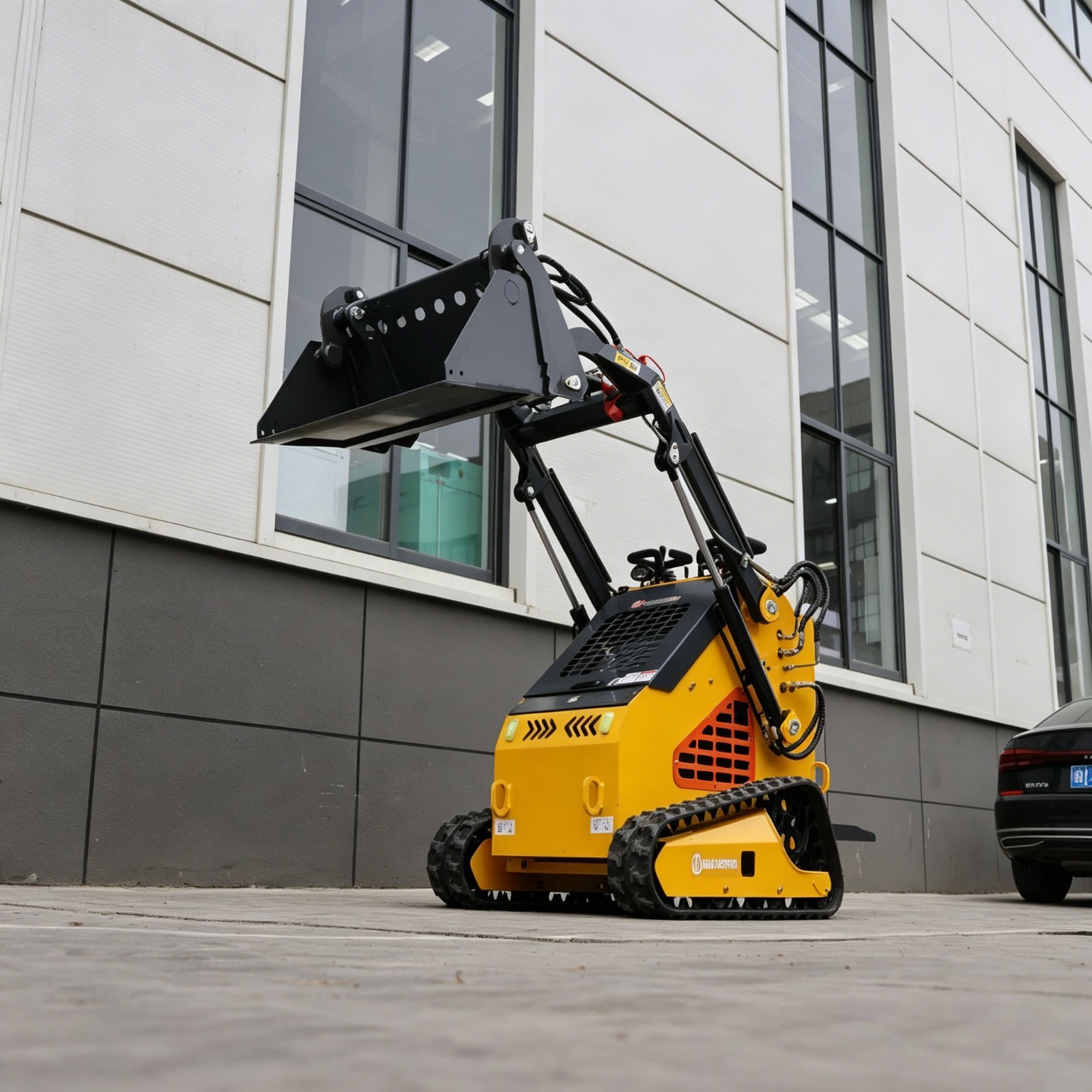 4-in-1 Combination Hydraulic Bucket Fits Mini Skid Steer Loader FREE SHIPPING