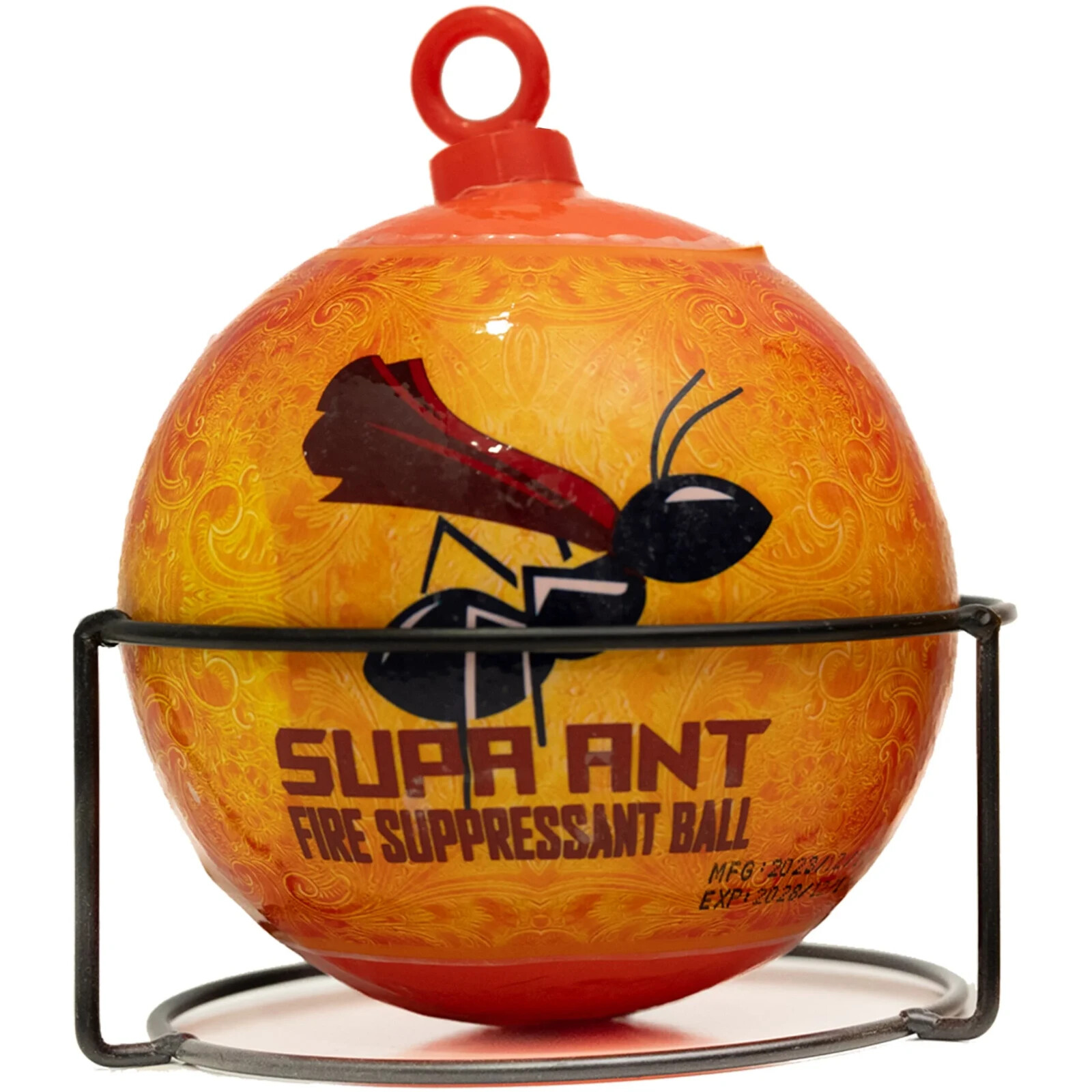 Supa Ant Automatic Fire Suppressant Ball Extinguisher w/ Stand/Mounting Bracket