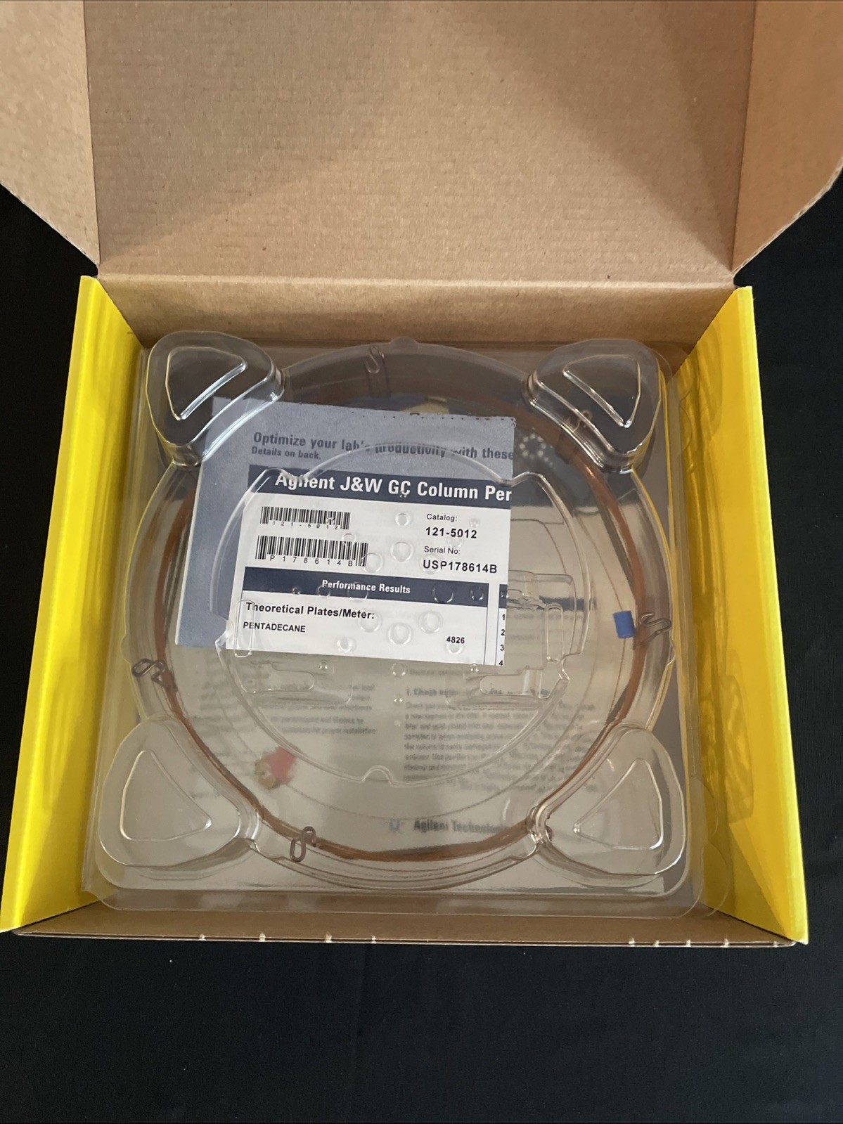 Agilent J&W DB-5 GC Column, 10 m, 0.18 mm, 0.18 µm, 7 inch cage 121-5012