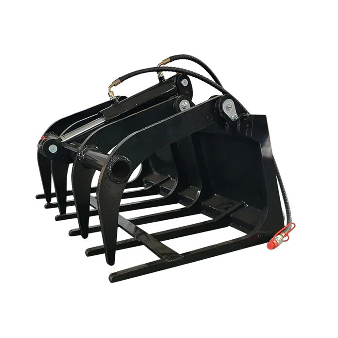M-HGB 39″ Grapple Attachment for Mini Skid Steer Loader Hydraulic Wood Grabber