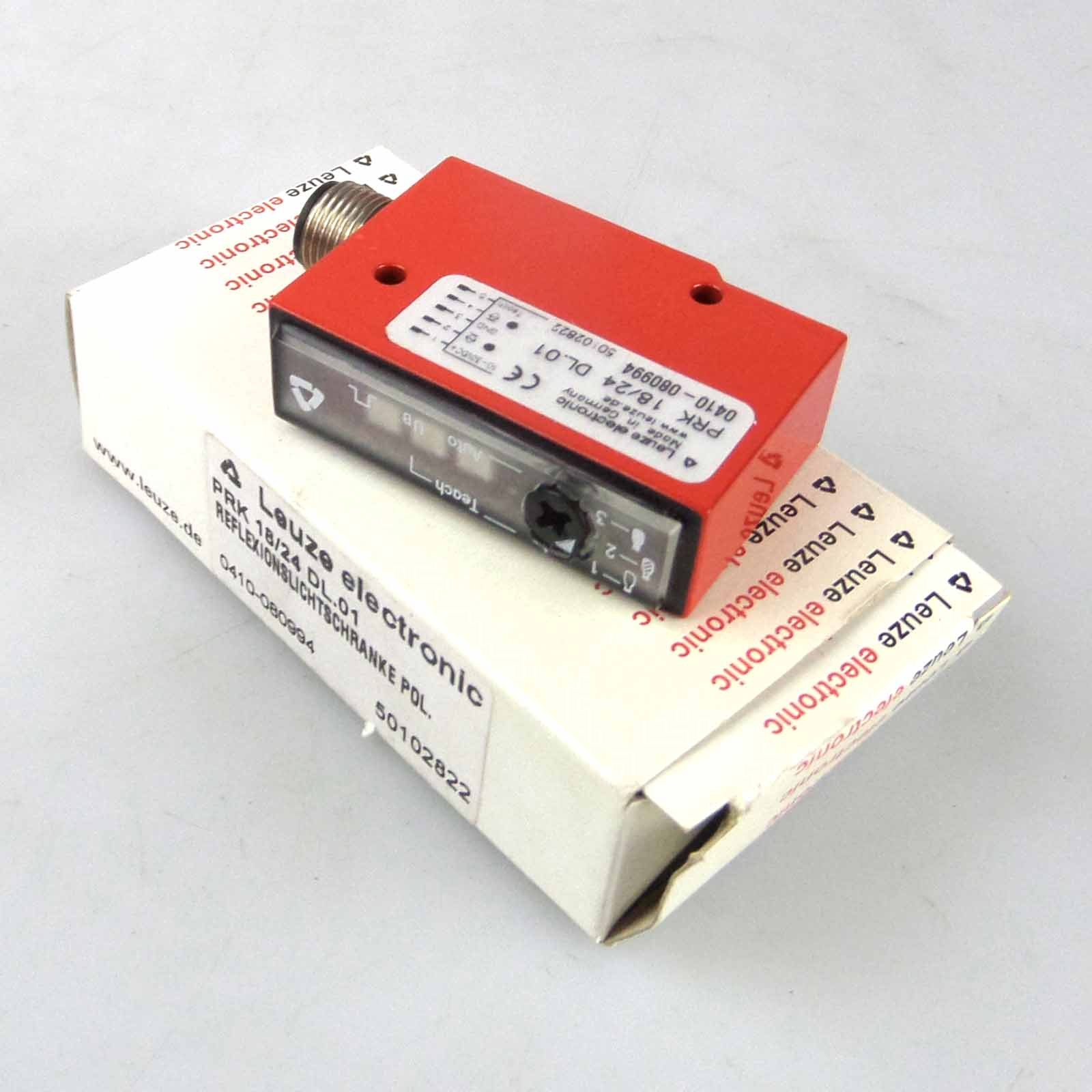 Leuze retro-reflective sensor PRK 18/24 DL.01 50102822 original packaging