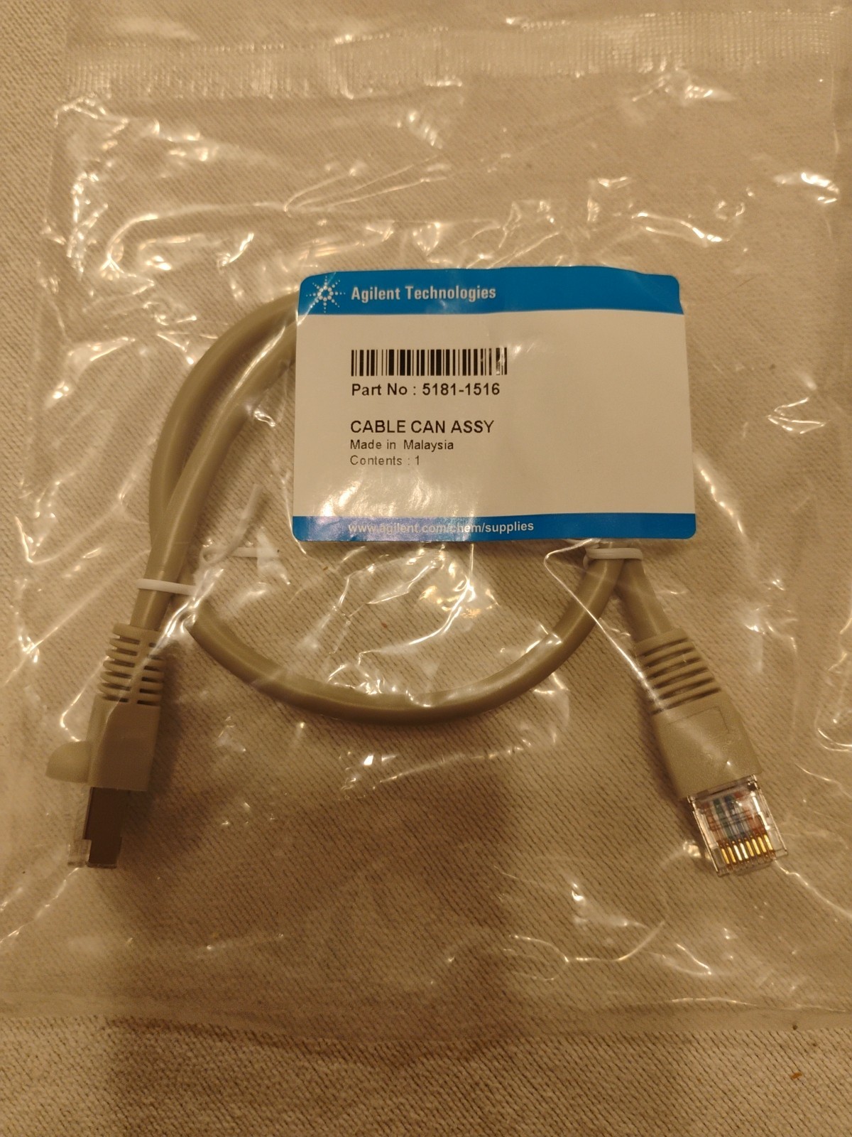 Agilent CAN Cable Assy, P/N 5181-1516