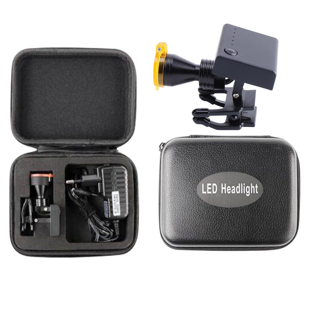 5W Led Dental Medical Wireless Head Light Clip-on Headlight with Optical Filter