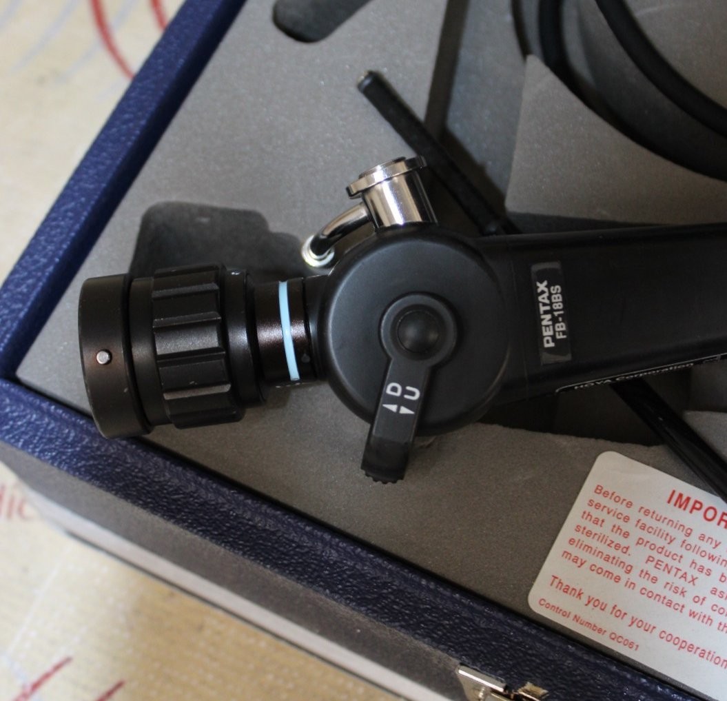 Pentax FB-18BS Portable Flexible Fiberoptic Bronchoscope -0BF- w/ Case
