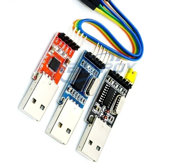 3PCS USB to TTL Module Set PL2303 CP2102 CH340G 5PIN UART for Arduino DIY